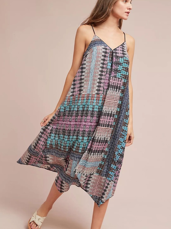 Anthropologie Dresses & Skirts - Anthropologie Multicolor Printed Maxi Dress in Pink, Teal, Black